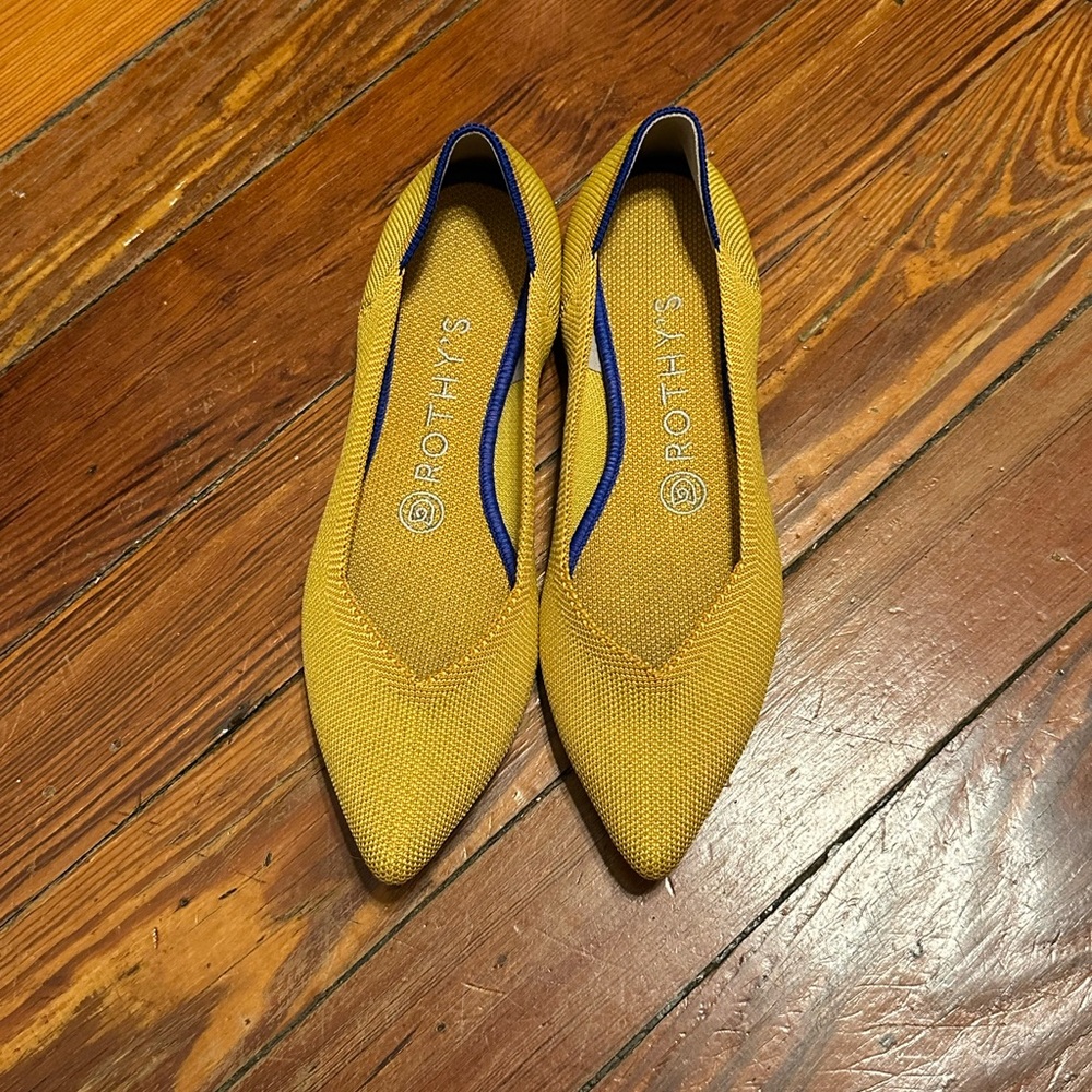 Rothy's The Point in Mustard Yellow